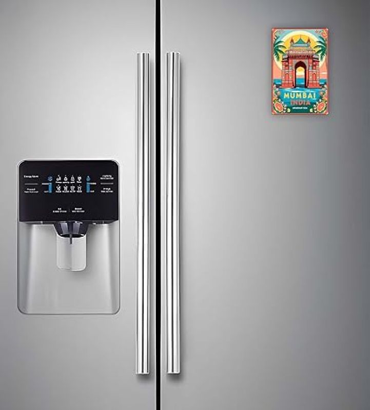 Mumbai Indian State Wooden Fridge Magnet Sticker Almirah, Refrigerator, Home & Kitchen Door Travel Souvenir & Gift Items Magnet